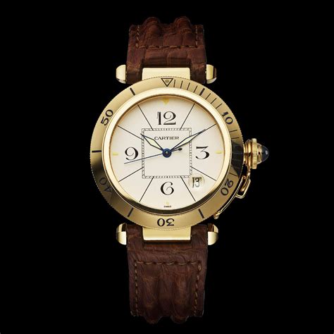 pasha de cartier horloge|pasha De Cartier leather watch.